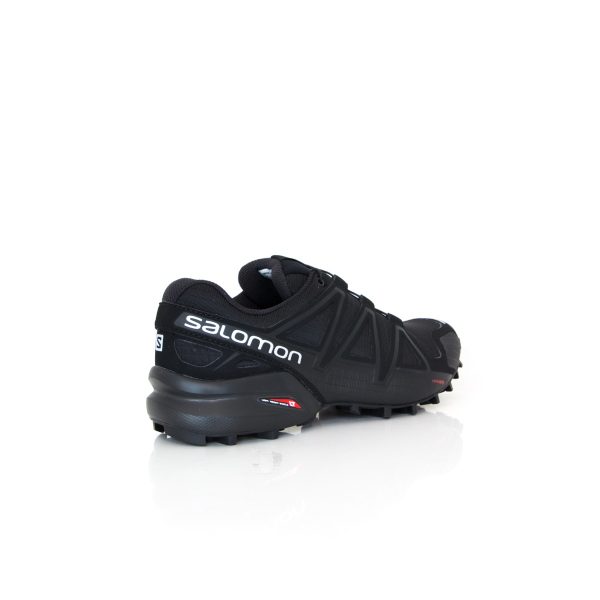 Salomon Speedcross 4 Black/Black/Metallic Silver Womens Trail Shoe
