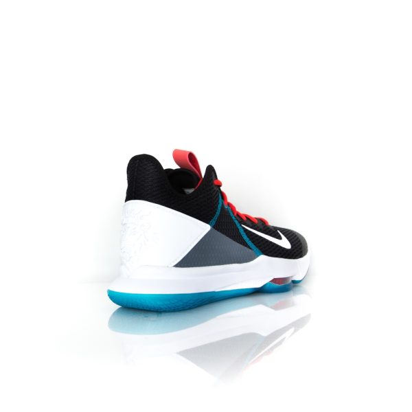 Nike Lebron Witness IV Black/Chile Red/Glass Blue/White BV7427-005 Mens Casual shoe