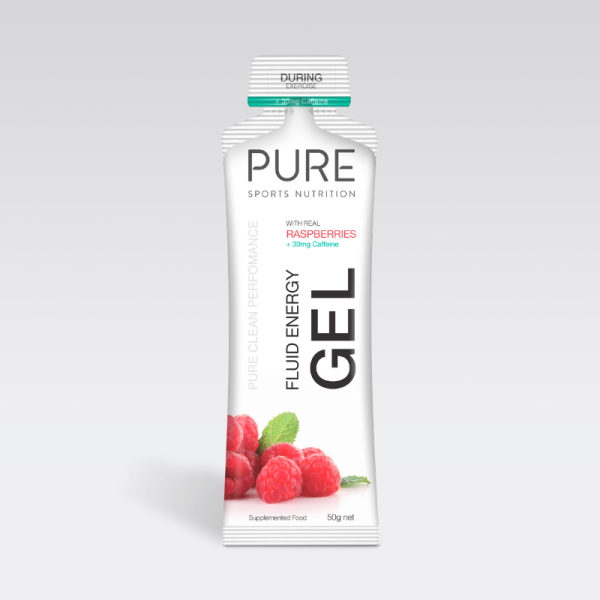 Pure Energy Gel - Raspberry (+ Caffeine) 50g