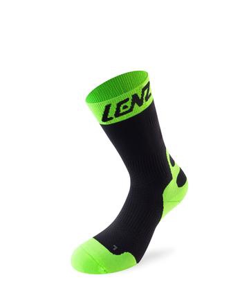 Lenz Compression Socks 6.0 Mid Black/Lime