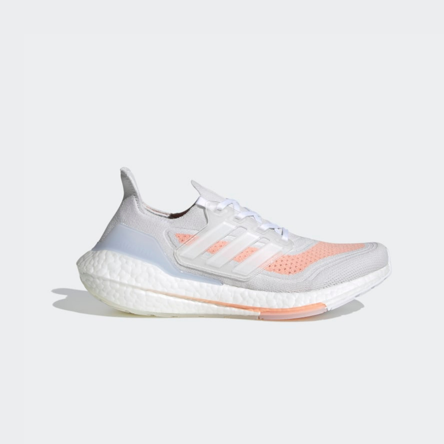 Adidas Ultraboost 21 Core Crystal White / Cloud White / Glow Pink ...