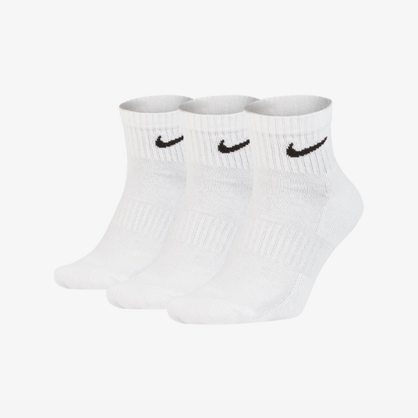 Nike Everyday Cushioned Ankle Sock 3 Pack White