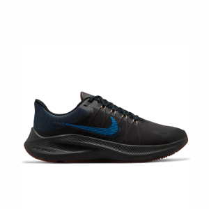Nike Air Zoom Winflo 8 Black/LT Photo Blue Mens Neutral Road Running Shoes
