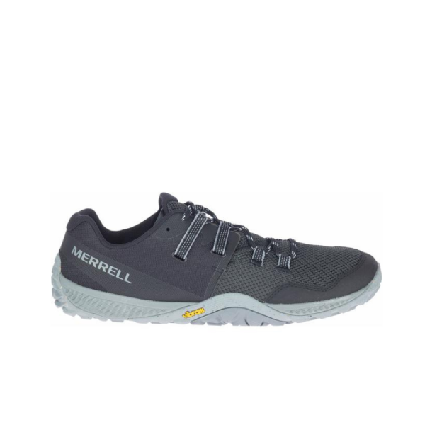 Merrell Trail Glove 6 Black Mens Minimal Trail Running Shoe With Vibram Rubber Outsole