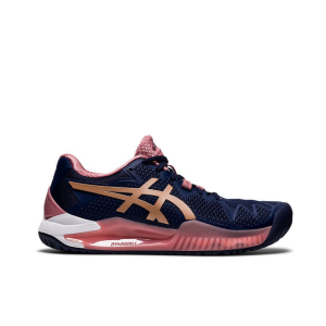 Asics Resolution 8 Peacoat/Rose Gold Womens Netball Shoes With Pivot Point