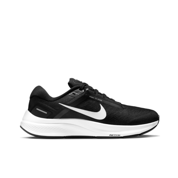 Nike Air Zoom Structure 24 Black/White Womens Supportive Road Running Shoes