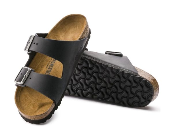 Birkenstock Arizona Oiled Leather Black Narrow 00552113 Sandal