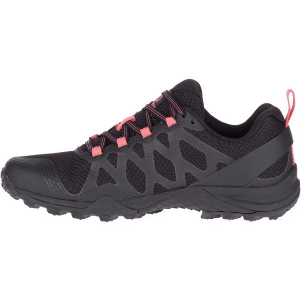 Merrell Siren 3 Black/Pink Waterproof GORE-TEX Womens Hiking Shoes With Vibram Rubber Outsole