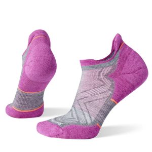 Smartwool Merino Womens Performance Targeted Cushion Low Ankle Running Socks Grey/Pink
