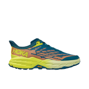 Hoka Speedgoat 5 Wide (2E) Mens Trail Running Shoe With Vibram Megagrip Outsole