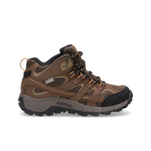 Kids Merrell Moab 2 Mid Hiking Boot Earth Brown Merrell M Select Dry