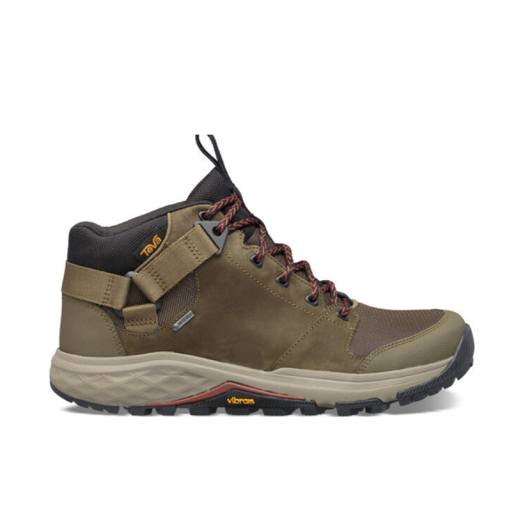 Teva Grandview Waterproof GORE-TEX Dark Mens Mid Hiking Boot With Vibram Rubber Outsole