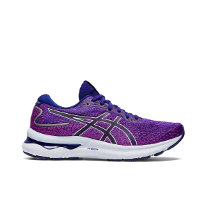 Asics Nimbus 24 Orchid/Soft Sky Womens Neutral Road Running Shoes With FlyteFoam Blast Midsole And Gel Cushioning In The Heel